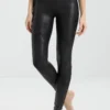 Spanx FAUX LEATHER LEGGINGS - Leggings - Strümpfe - Black