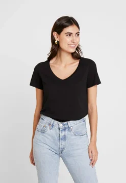 Anna Field T-Shirt Basic - Black -Trendgeschäft Für Modische Damenbekleidung 5129dfccf7094e4c99fc893f4a5340f1 1