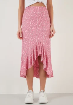 LELA REGULAR FIT - A-Linien-Rock - Fuchsia