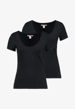 Anna Field 2 PACK - T-Shirt Basic - Black -Trendgeschäft Für Modische Damenbekleidung 626abfe4c856419c8d89299736aecf07