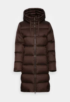 Marc O'Polo COAT LONG FIX HOOD WITH DRAWSTRING LONG ZIPPER - Daunenmantel - Hickory Brown -Trendgeschäft Für Modische Damenbekleidung 693464b371174b84aa0b78c8f643536c 1