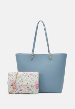 Anna Field SET - Shopping Bag - Blue