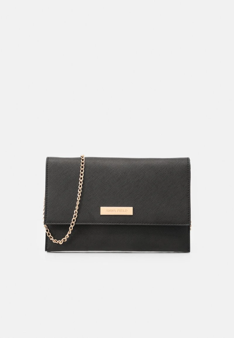 Anna Field Clutch - 802 - Black 1 Anna Field Clutch - 802 - Black
