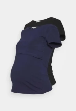 NURSING 2er PACK - Basic T-shirt - T-Shirt Basic - Dark Blue/black -Trendgeschäft Für Modische Damenbekleidung 7ef339094c6946628b79c9f31d4e5acc