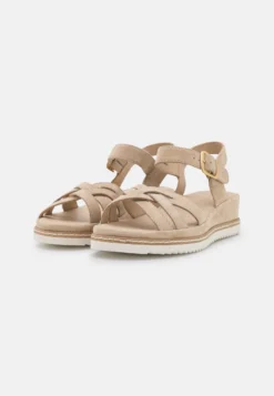 Anna Field LEATHER - Keilsandalette - Beige -Trendgeschäft Für Modische Damenbekleidung 8297b92a5b25491a8d627a8800e3ab2b