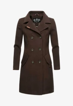 Marikoo NANAKOO - Klassischer Mantel - Black -Trendgeschäft Für Modische Damenbekleidung 84fb733158dc4ea8a0139e51843cec8d