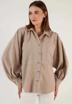 LELA Hemdbluse - Mink Color 11 LELA Hemdbluse - Mink Color -Trendgeschäft Für Modische Damenbekleidung 91e53d99524a4952a53e63187cf0998a