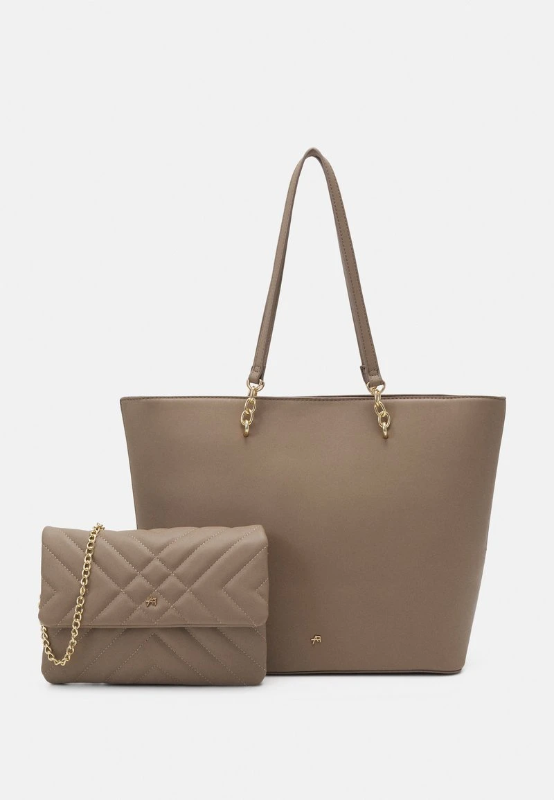 Anna Field SET - Handtasche - Taupe 1 Anna Field SET - Handtasche - Taupe