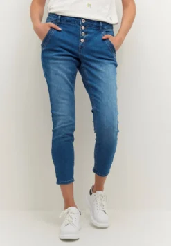 Cream CRSORYA 7/8 BAIILY FIT - Jeans Slim Fit - Houston Blue Denim