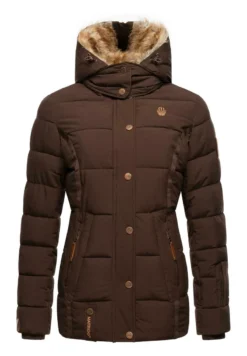Marikoo NEKOO - Winterjacke - Dark Choco -Trendgeschäft Für Modische Damenbekleidung a94498fd606a41f799e78fa9d0269588