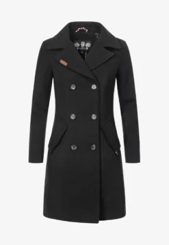 Marikoo NANAKOO - Klassischer Mantel - Black -Trendgeschäft Für Modische Damenbekleidung acaac17f20c74cc986cc17838886e36c 1