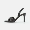 Anna Field LEATHER - High Heel Sandalette - Black