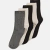 Anna Field 5 PACK - Socken - Beige/black/grey