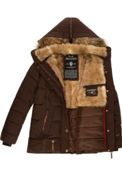 Marikoo NEKOO - Winterjacke - Dark Choco -Trendgeschäft Für Modische Damenbekleidung e1576d21b0ad4a2d8c1927fbc035fd79