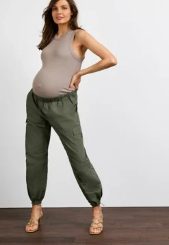 Next MATERNITY UTILITY - Cargohose - Khaki Green