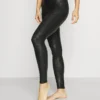 Spanx FAUX LEATHER MOTO LEGGINGS - Leggings - Strümpfe - Black